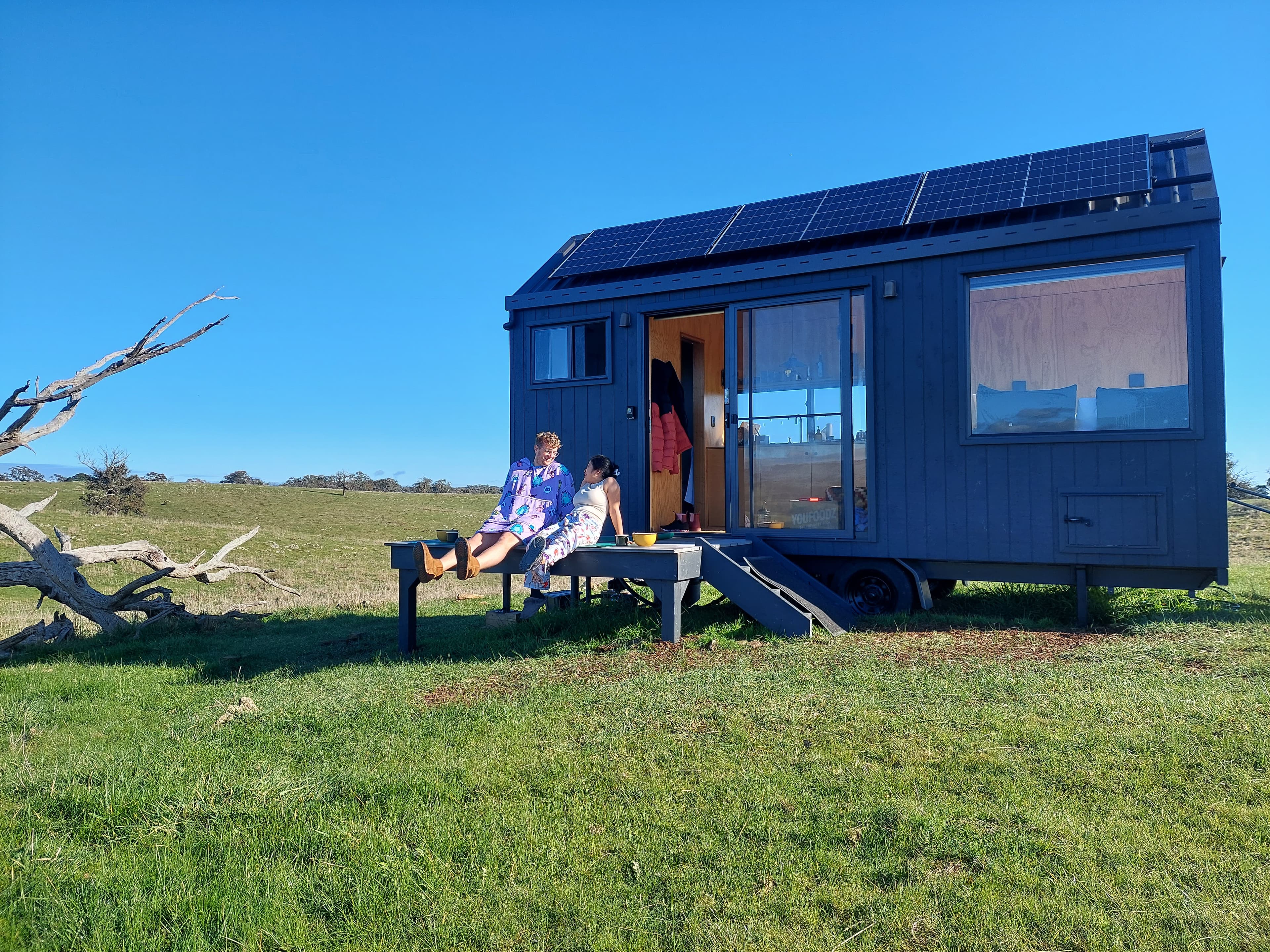 Charming rural accommodation with a timber deck